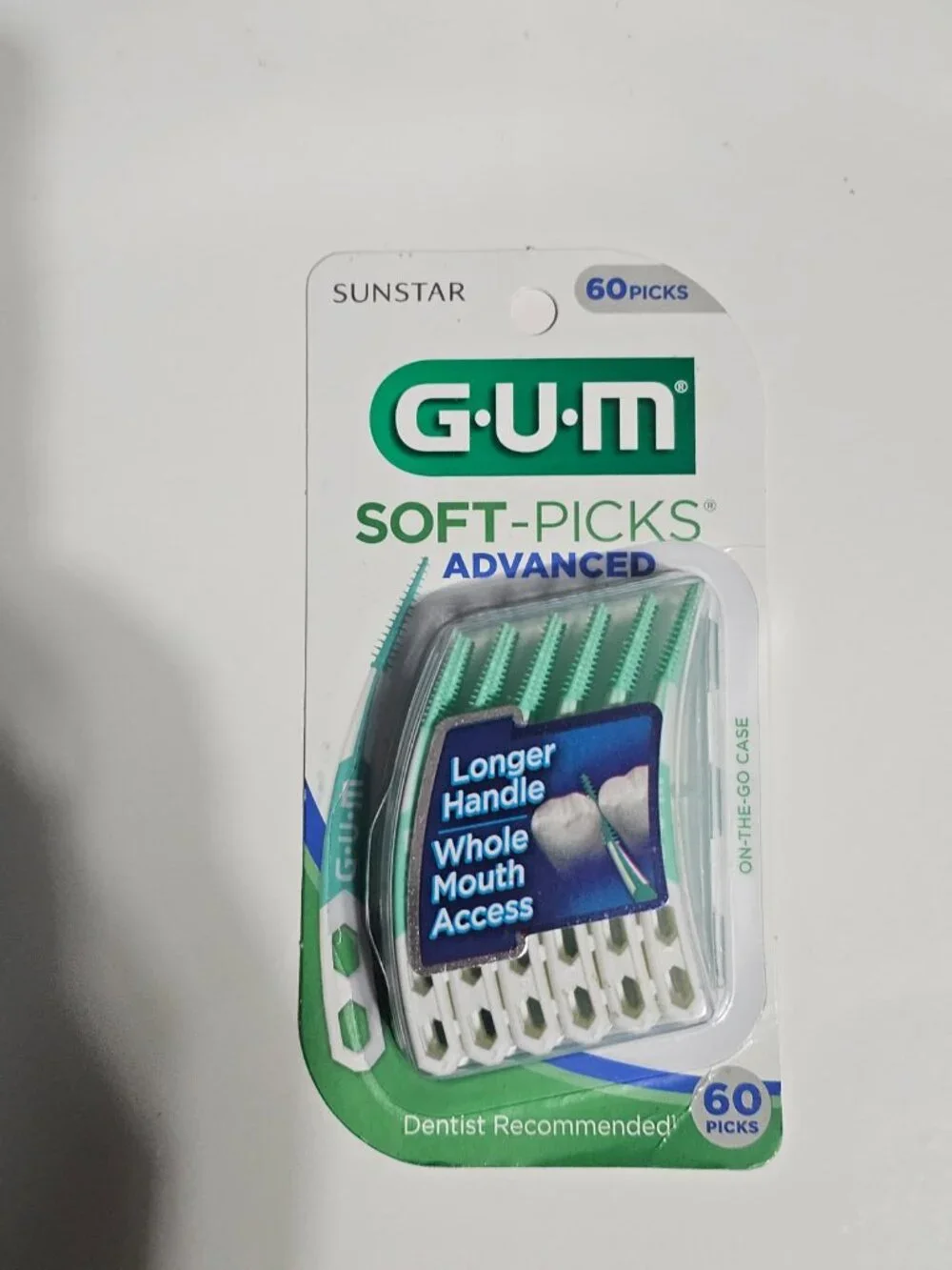 GUM Soft-Picks Advanced, Dentist Recommended Dental Picks, 60 Count
